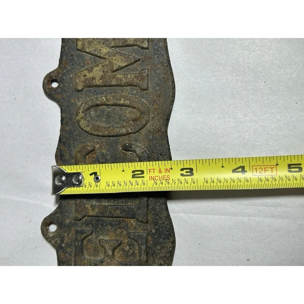Vintage Cast Iron Welcome Sign Home Farm Decor Kitchen Farmhouse 9